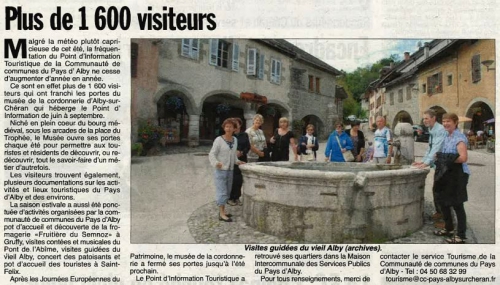Hebdo 30 10 2014 tourisme.JPG